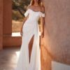 BIGDAY Pleat Off The Shoulder Mermaid Wedding Dress Flowers Boat-Neck Open Back Split Bridal Gown Vestido De Noiva Customized 9 Sbd310ab26c0b48ad84c035f67893db55j Cropped