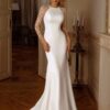 Elegant Mermaid Wedding Dress Women Long Sleeves Lace Illusion Back O-Neck Crepe Bridal Gown Train Vestidos De Noiva Customized 6 Sc8b94ae7971d40369b4049ef2f1cd605K Cropped