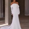 BIGDAY Long Sleeve Off The Shoulder Strapless Pleat Wedding Dress Open Back Sweep Train Bridal Gown Vestido De Noiva Customized 8 Sd60c989f183a4655b1cf4f6f03587d19G Cropped