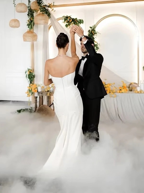 SoDigne Satin Mermaid Wedding Dress Sweetheart Sleeveless Bride Dresses 2025 Simple Bridal Gowns vestidos de novia Customized 2 SoDigne Satin Mermaid Wedding Dress Sweetheart Sleeveless Bride Dresses 2025 Simple Bridal Gowns vestidos de novia Customized - immagine 2