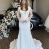 SoDigne Mermaid Satin Bride Dresses High Neck Full Sleeves Appliques Wedding Dress Bridal Gowns vestidos de novia Customized 4 Seae33a50ea024c4ab2cc8cbe7fa7fc43B Cropped