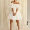 Customized Civil Short Boho Wedding Dresses Off The Shoulder Tiered Ruffles Puffy Mini Wedding Party Gowns For Bride Robes 2025 9 Sf0863bce00094143960c796f1bdda9adb Cropped