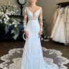 SoDigne Mermaid Boho Wedding Dresses V-neck Full Sleeves Tulle Appliques Bridal Dress Wedding Gown Robe De Mairee Customized 8 Sf73c411951b74c99a44067b72f667816M Cropped