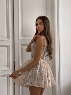 SoDigne A-line Lace Mini Wedding Dress Sweetheart Sleeveless Bride Dresses Beach Bridal Gowns vestidos de novia Customized 5 Sfb3bf11601fc440699058cbacce14aacl Cropped